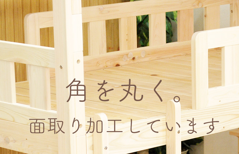 角を3Rで面取り加工しています。