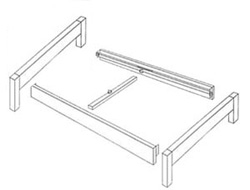 ひのきベッド組み立て図