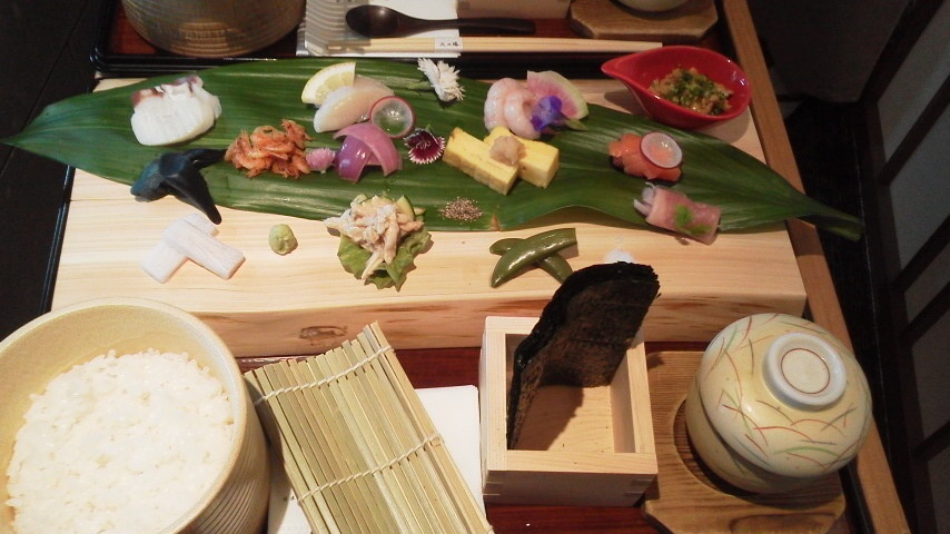 淑女の手巻き寿しランチ