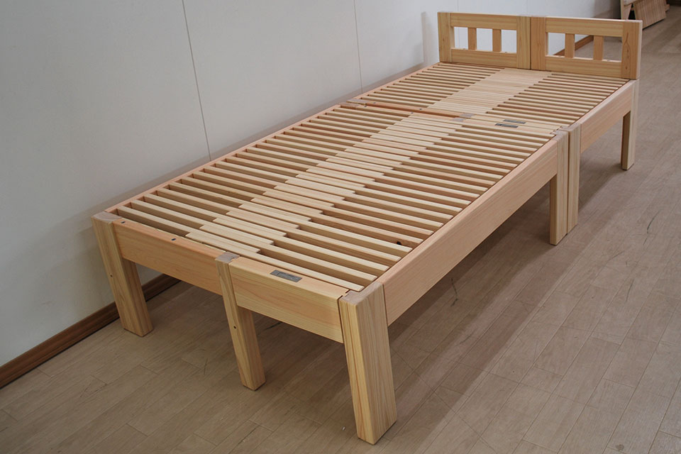 作りがとても丁寧で、日本の職人技のベッドだねってお声いただきました