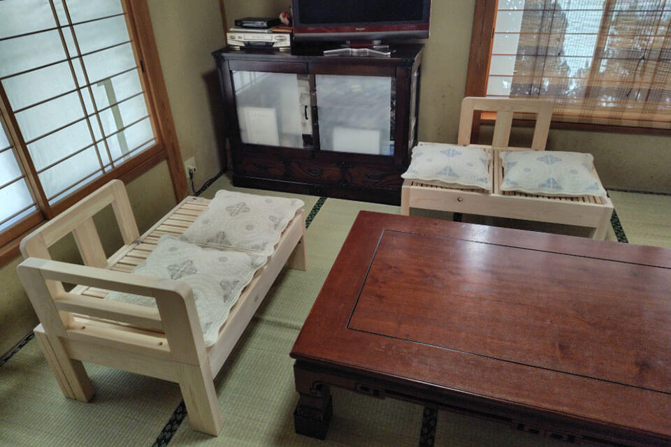 伸縮ベッドハーフサイズ購入のお客様から
