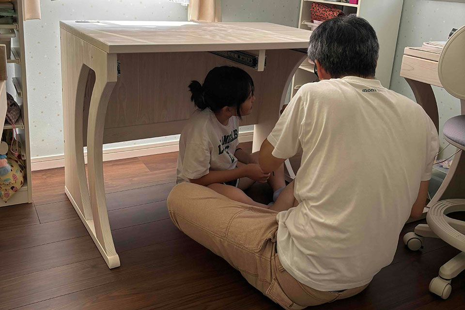 組み立ては説明書を見ながらスムーズにできました。ってお声いただきました