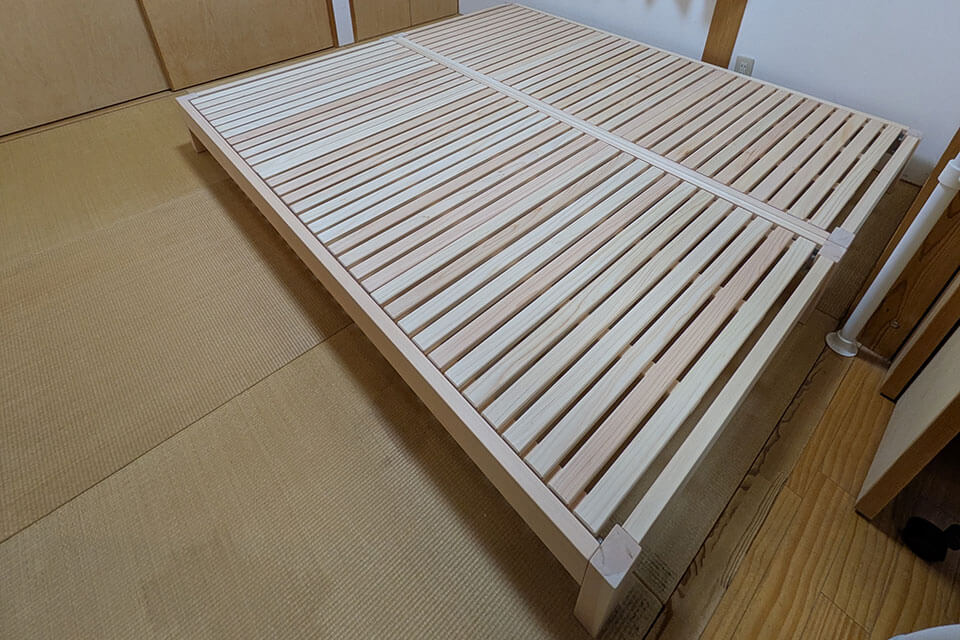 とてもしっかりとしたベッドで大変満足とお声いただきました