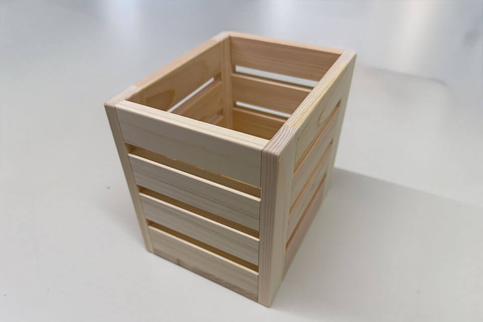 ひのきオーダーパンフレット立について