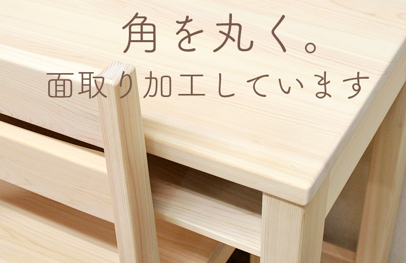 角を3Rで面取り加工しています。