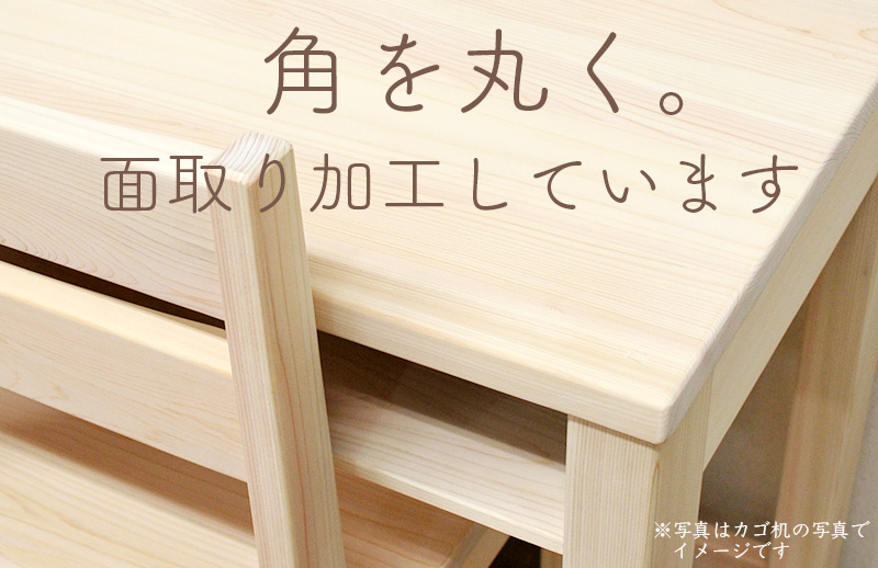 角を3Rで面取り加工しています。