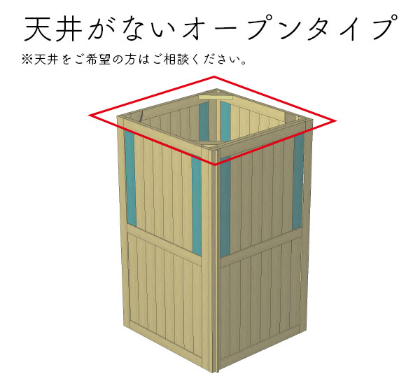 上部オープンタイプです