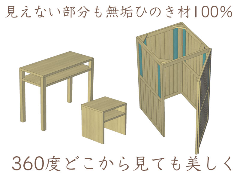 360度どこから見ても美しく