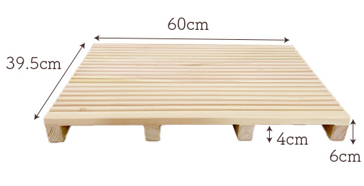 国産ひのき玄関用すのこ・踏み台サイズ