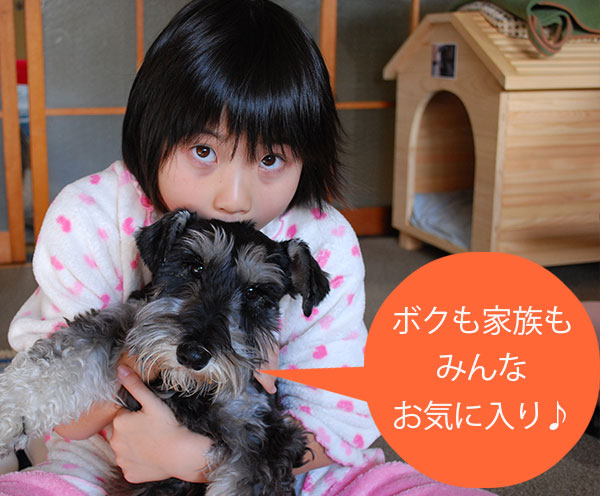 ワンちゃんの安心スペースを確保できる屋内用犬小屋