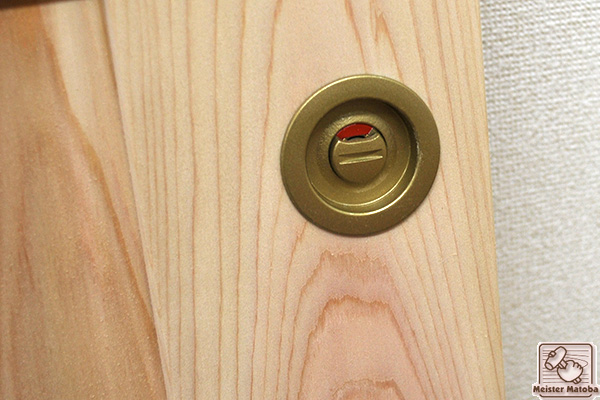 木製無垢ひのきの扉　引き戸