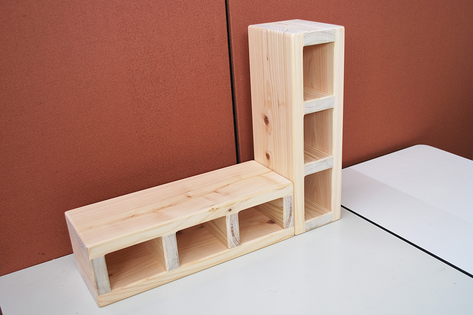 ひのきブロック サイズ違いの仕様違い 12cmかさ上げしたい オーダー家具製作品のご紹介 事例集