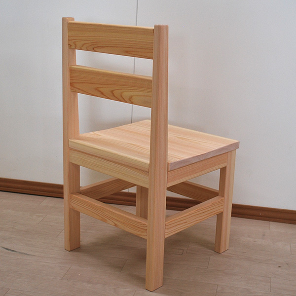 ひのきシンプルな木製椅子　幅40cm　2203054