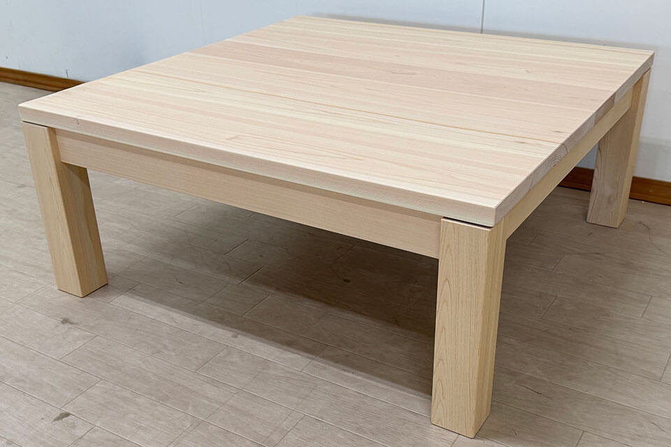 無垢ひのき こたつ90cm×90cm