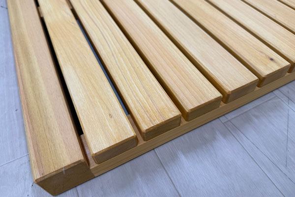 ひのき玄関すのこ2枚で255cm 隙間ありタイプ 2508005