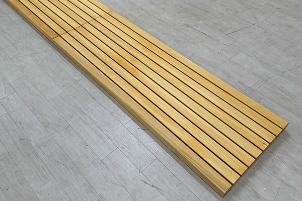 ひのき玄関すのこ2枚で255cm 隙間ありタイプ 2508005