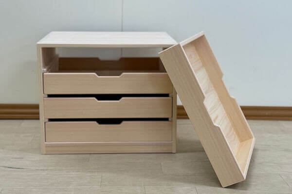 ひのき材で製作した書類収納箱｜両面から使えるシンプルな書類箱 2508033
