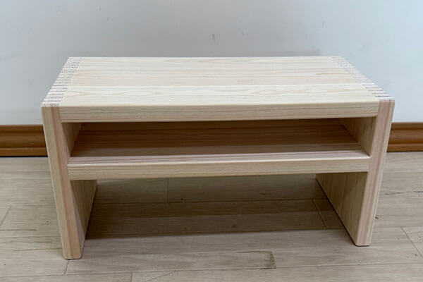 ひのき踏み台 下に靴入れたい 高さ20cm 2505009(踏み台・玄関踏み台)