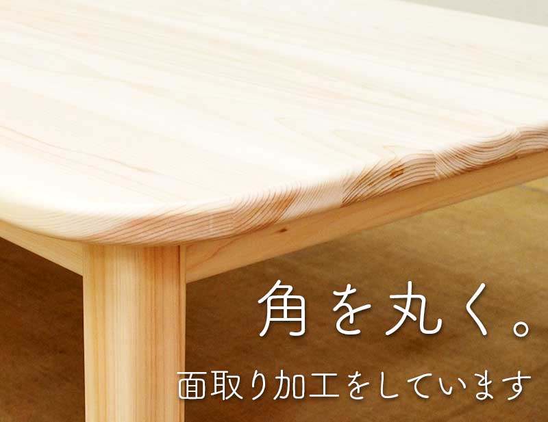 角を3Rで面取り加工しています。