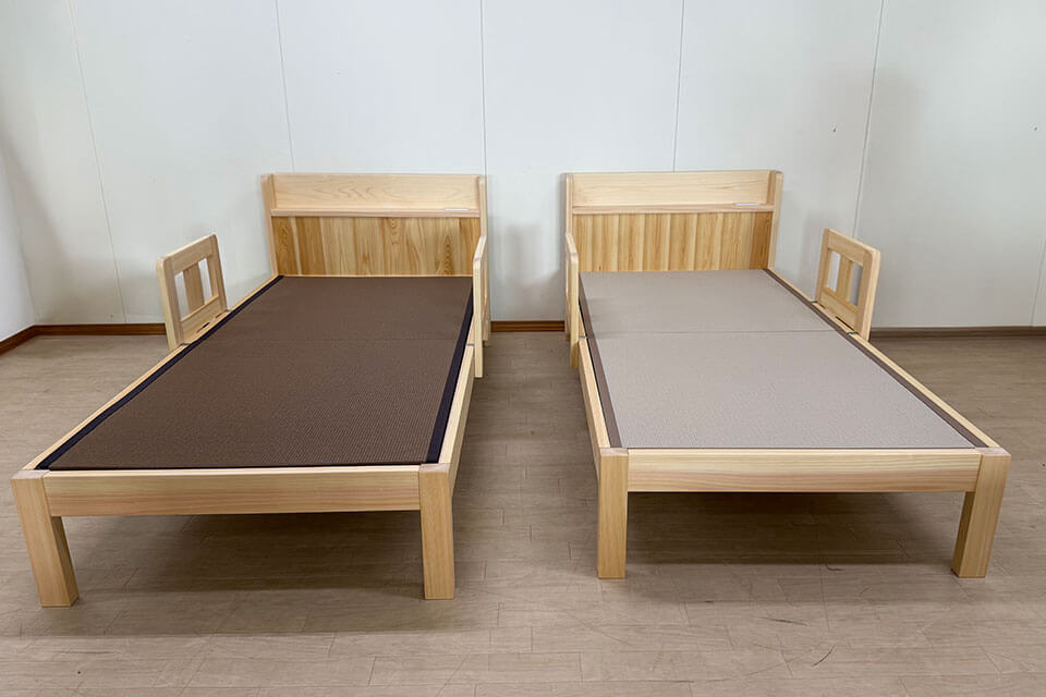 ヒノキ・ワークス　オーダーひのき畳ベッド　畳おもて和紙