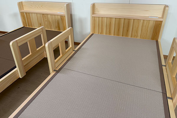 ヒノキ・ワークス　オーダーひのき畳ベッド　畳おもて和紙