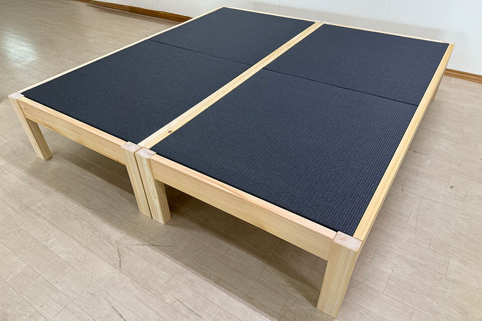 ヒノキ・ワークス　オーダーひのき畳ベッド　畳おもて和紙